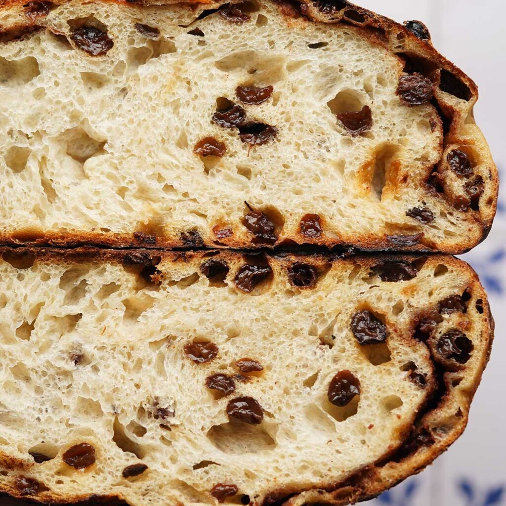 sourdough cinnamon raisin brown sugar bread