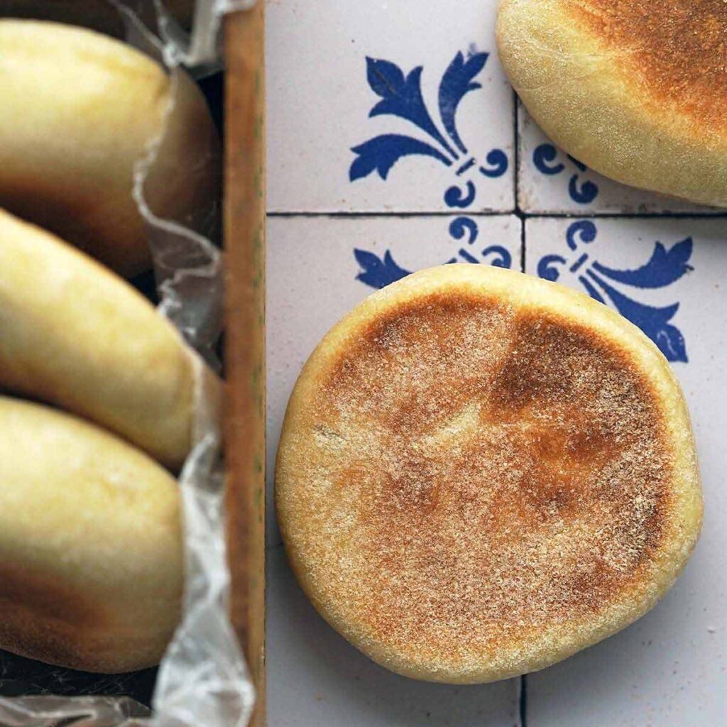 sourdough discard english muffins