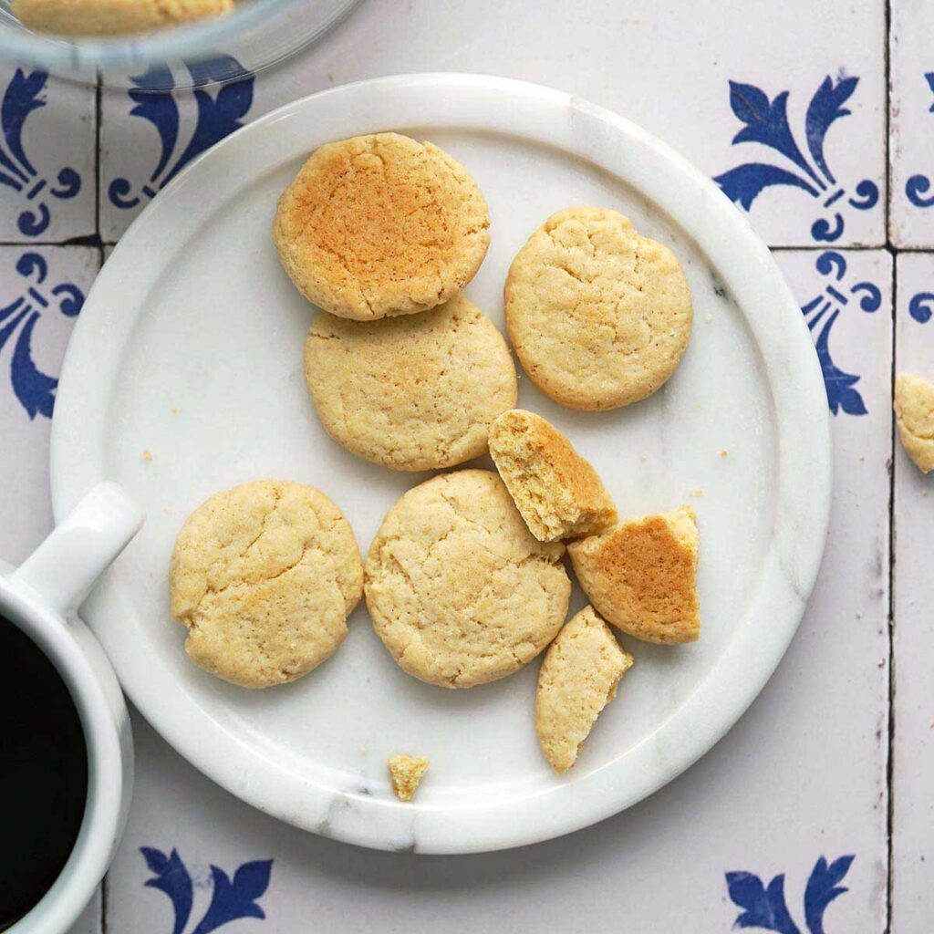 sourdough discard vanilla wafer cookies